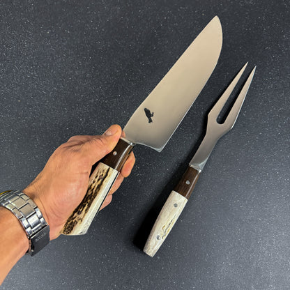 Conjunto Parrillero "Concón" - Cuchillo 32cm + Pincho