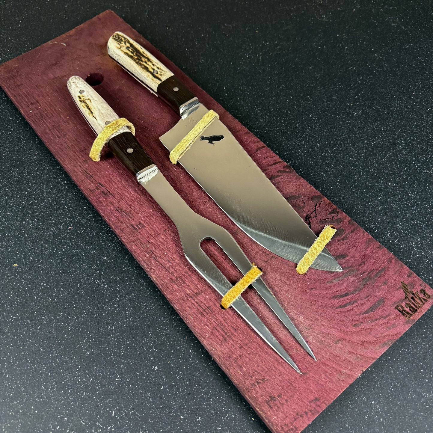 Conjunto Parrillero "Concón" - Cuchillo 32cm + Pincho