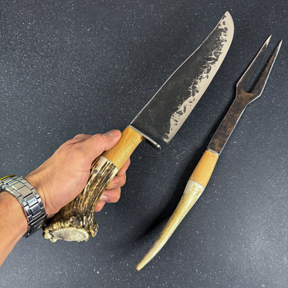 Conjunto Parrillero "Tucúquere" - Cuchillo 40cm + Pincho