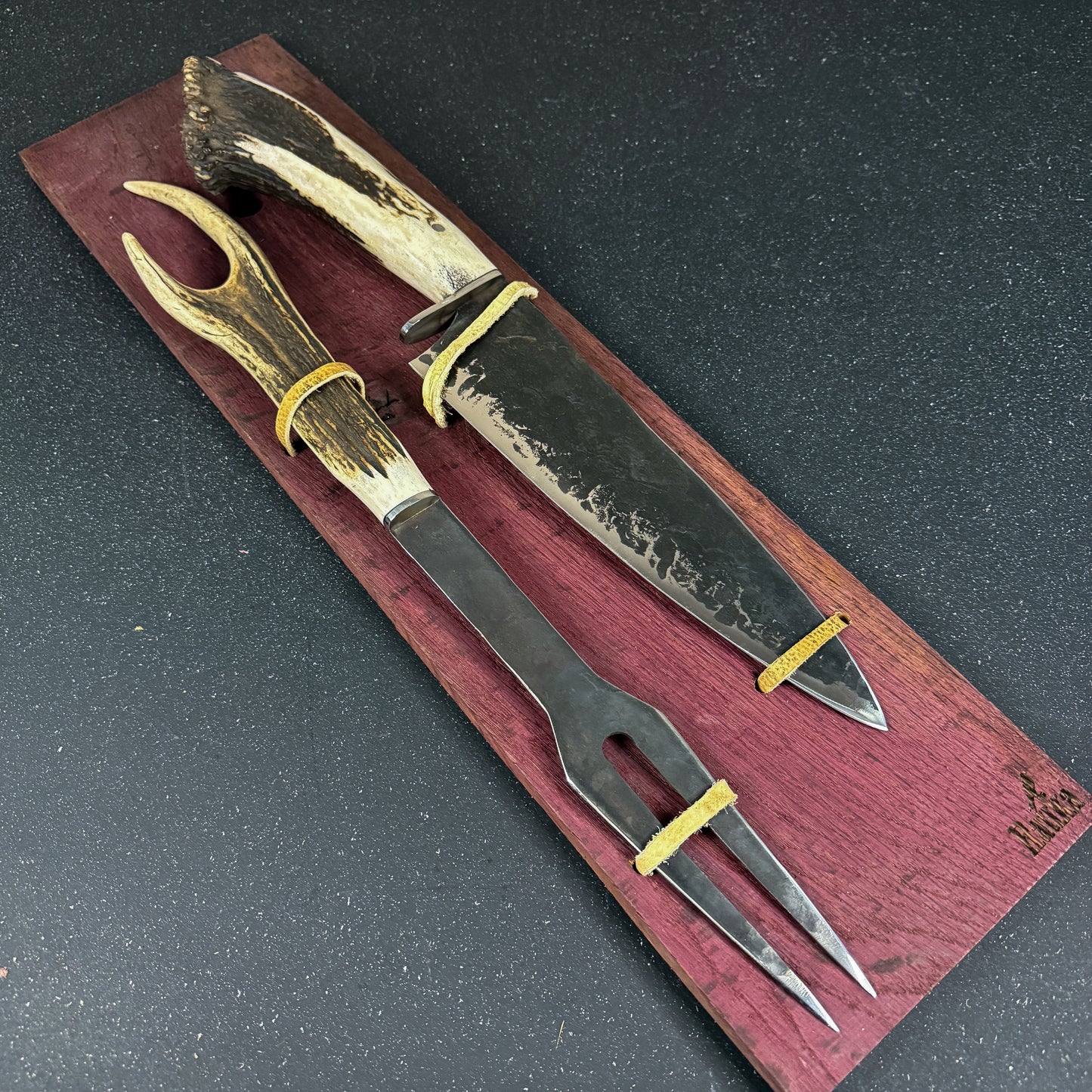 Cuchillo Parrillero 45cm "Tucúquere" + Pincho