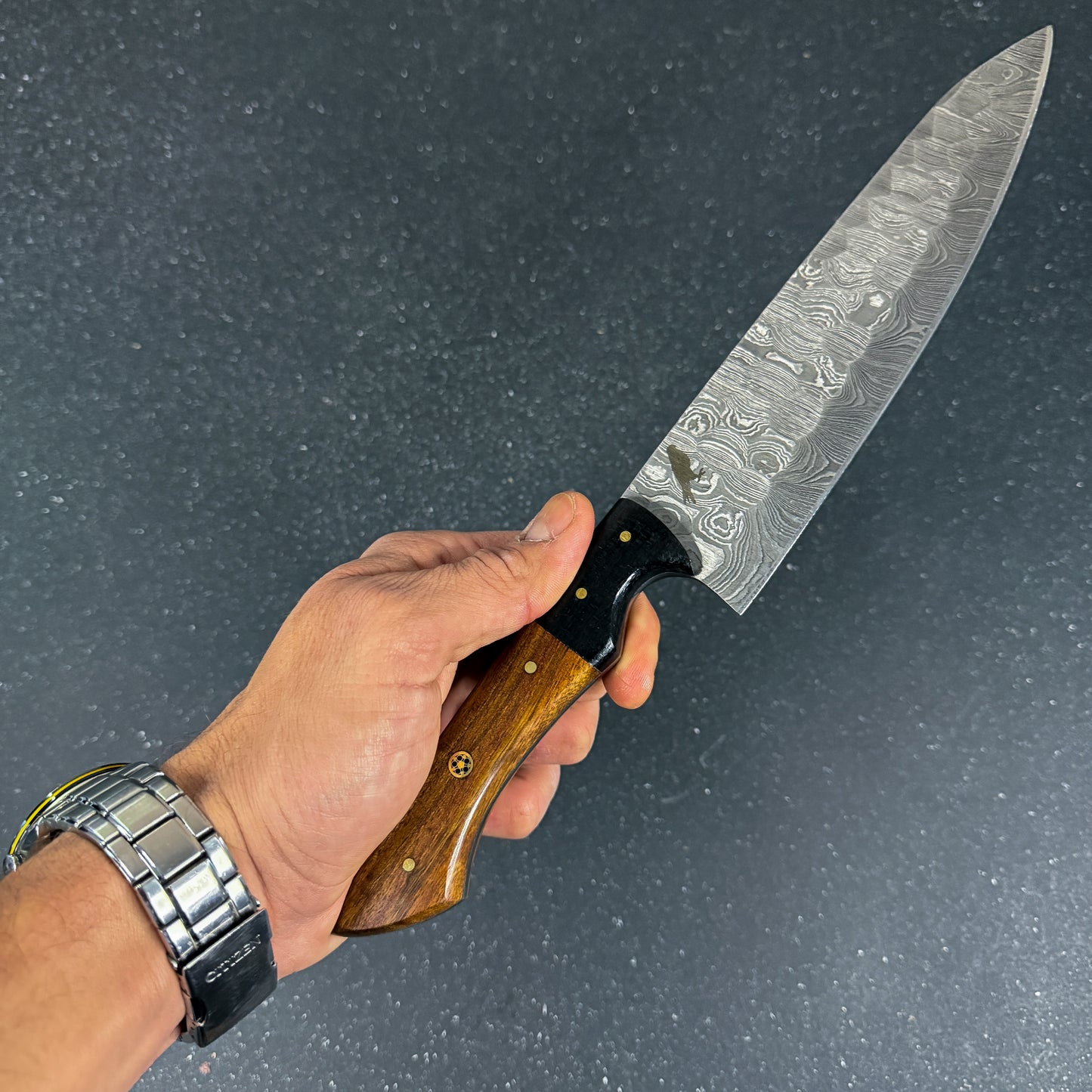 Cuchillo de Parrillero Damasco 32cm "Llanquihue"