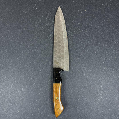 Set de 3 Cuchillos de Cocina de Acero Damasco "Huerquehuito"