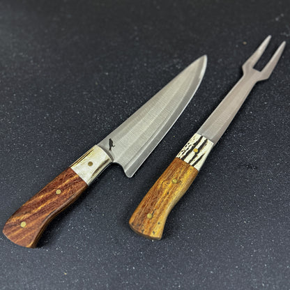 Set Cuchillo Parrillero y Pincho 31cm "Tenca"