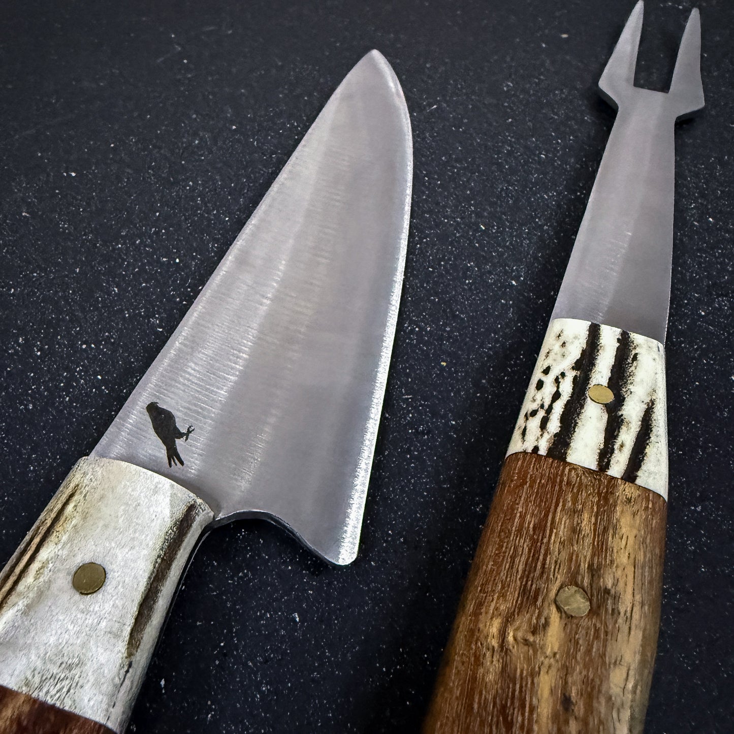 Set Cuchillo Parrillero y Pincho 31cm "Tenca"