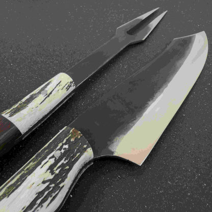 Conjunto Parrillero "Tucúquere" - Cuchillo 37cm + Pincho