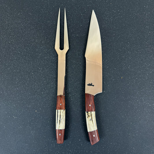 Conjunto Parrillero "Tucúquere" - Cuchillo 36cm + Pincho