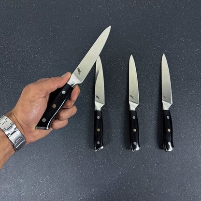 Set de 4 Cuchillos de Mesa Acero Inoxidable 23cm "Lanín"
