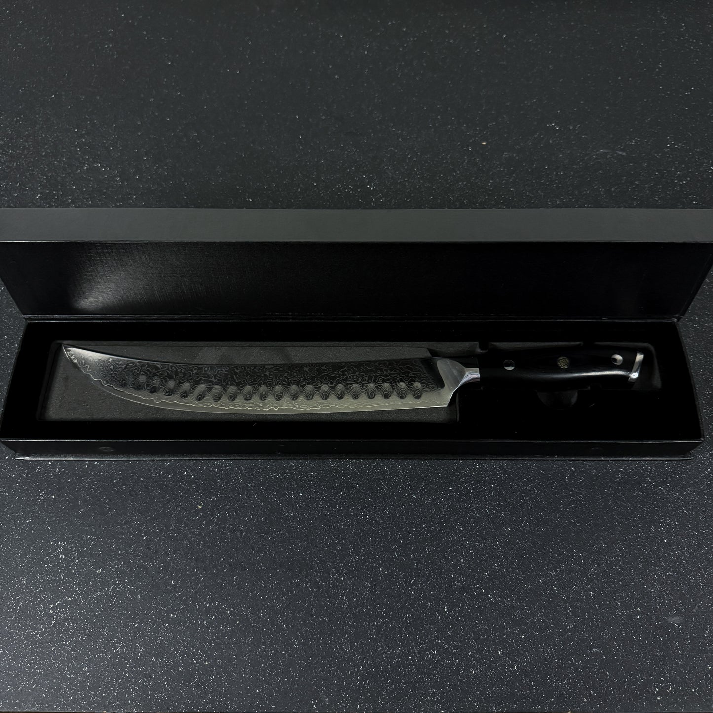 Cuchillo Butcher de Acero Damasco 38cm "Sarmiento"