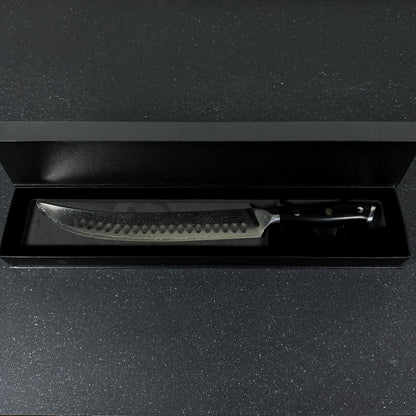 Cuchillo Butcher de Acero Damasco 38cm "Sarmiento"