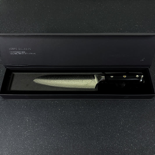 Cuchillo Santoku de Acero Damasco 30cm "Tronador"