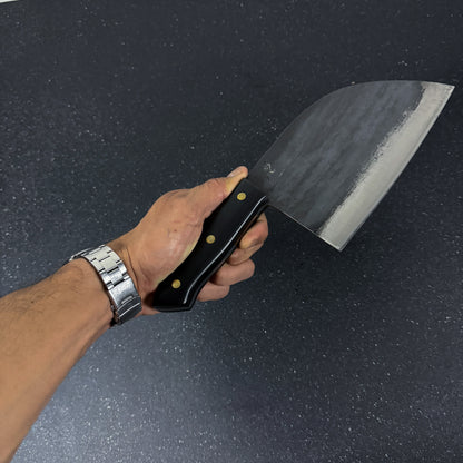 Hacha Serbian de Cocina Forjada Acero al carbono 29cm "Manquehue"