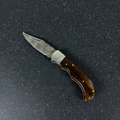 Navaja de Acero Damasco 20cm “Tancura“
