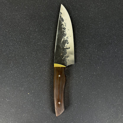 Cuchillo Parrillero Inox. 33cm con Funda de Cuero "Concón"