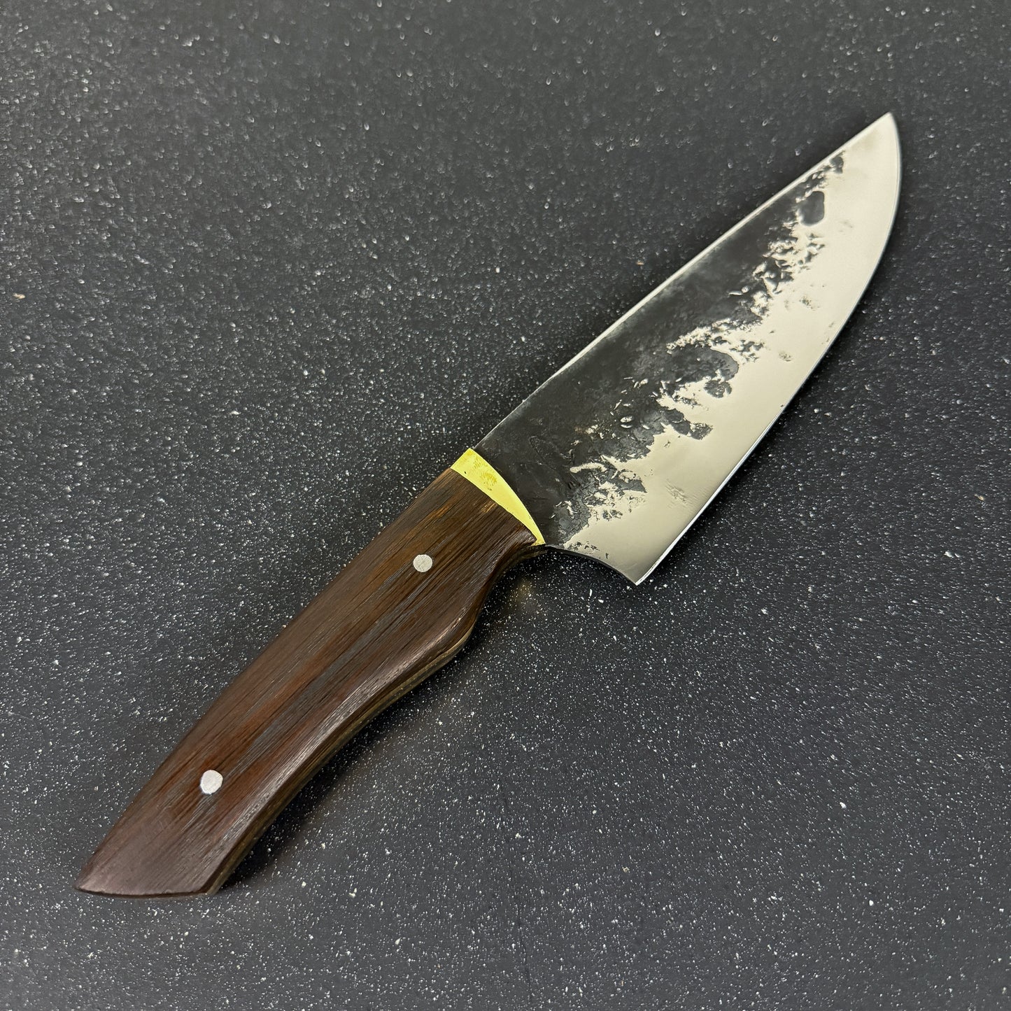 Cuchillo Parrillero Inox. 33cm con Funda de Cuero "Concón"
