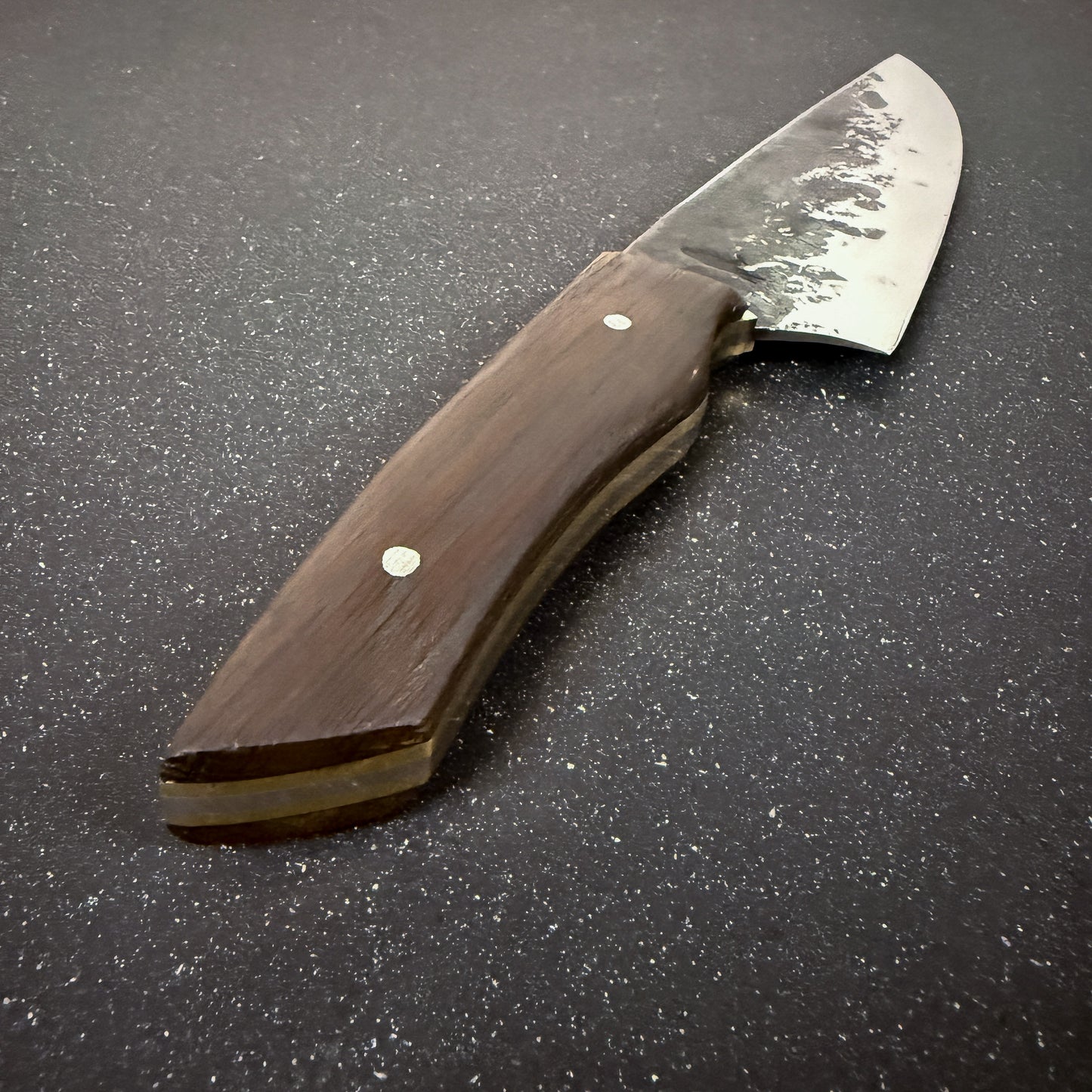 Cuchillo Parrillero Inox. 33cm con Funda de Cuero "Concón"