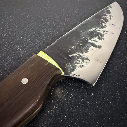 Cuchillo Parrillero Inox. 33cm con Funda de Cuero "Concón"