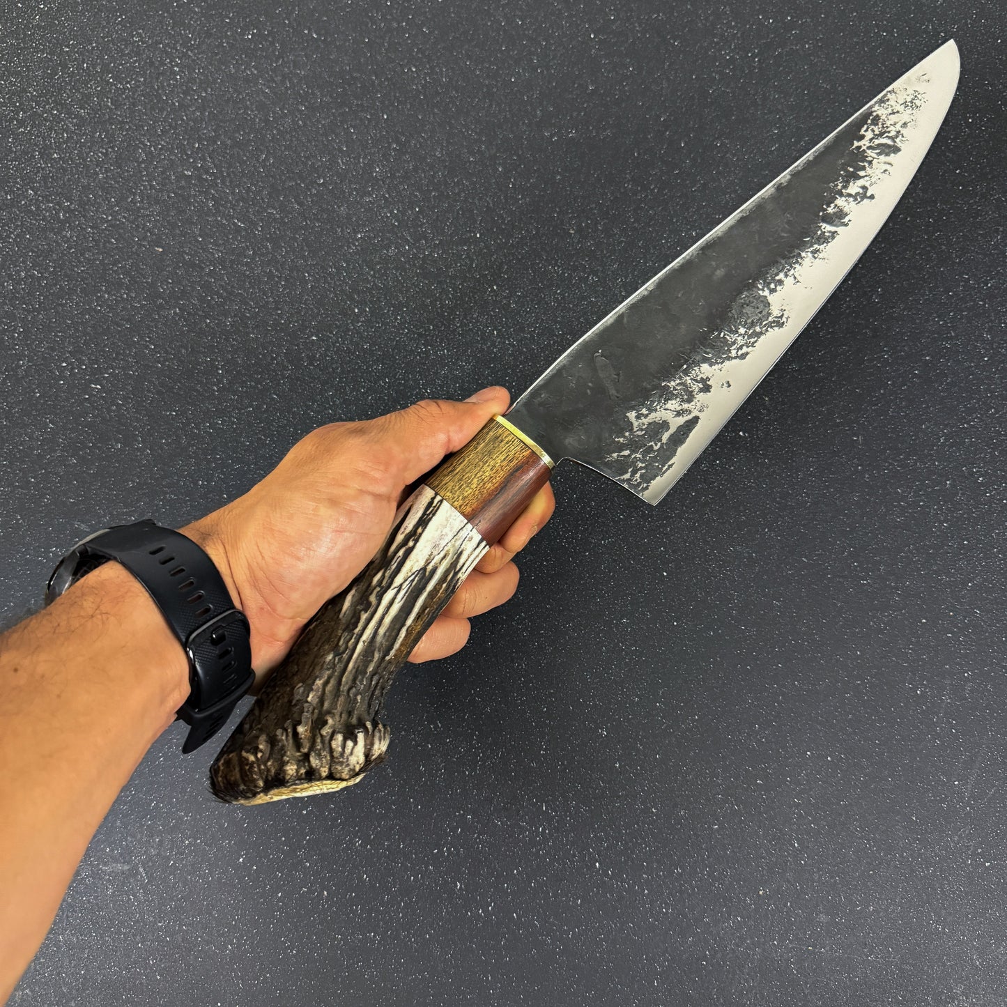 Cuchillo Parrillero 40cm con Funda de Cuero "Tucúquere"