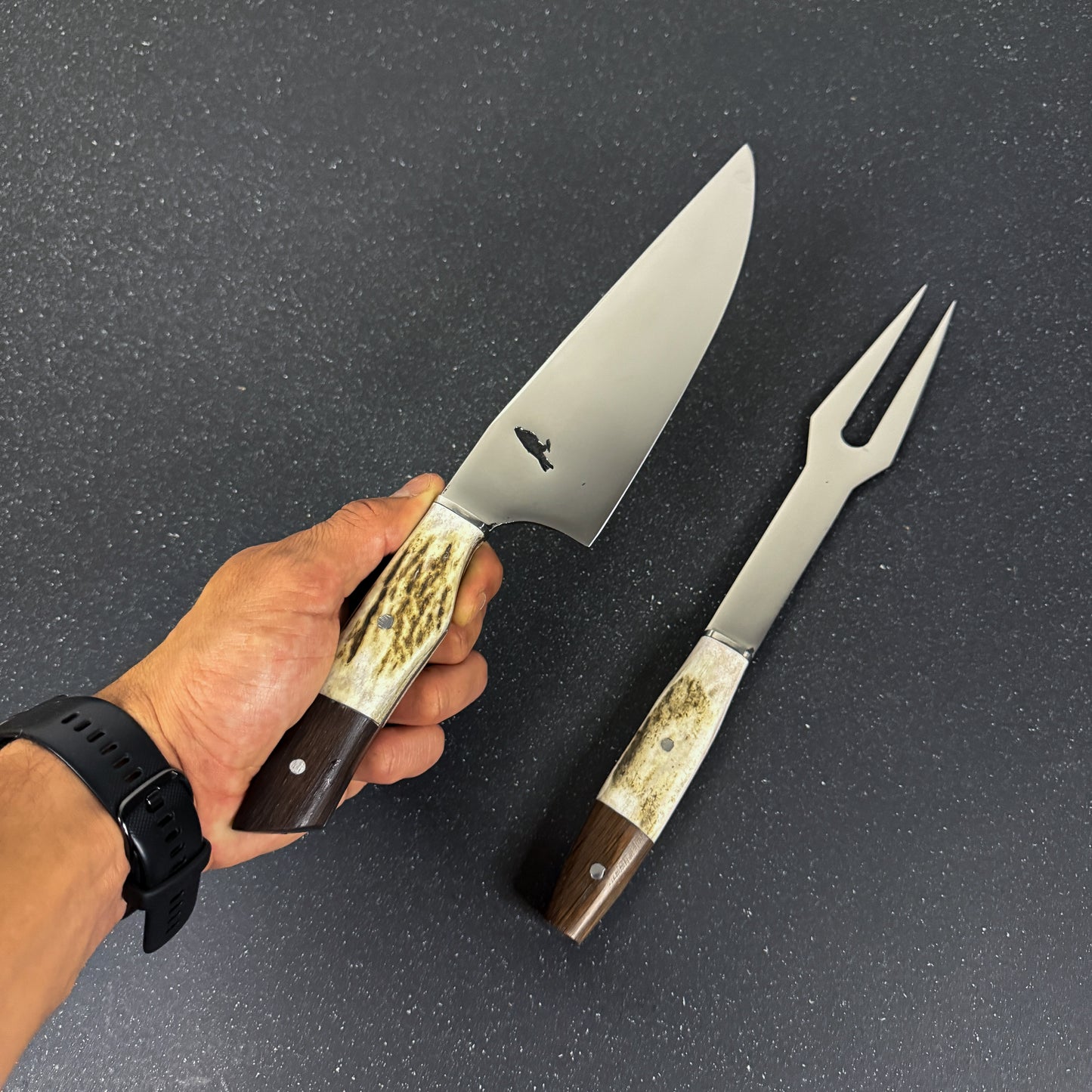 Conjunto Parrillero "Concón" - Cuchillo 32cm + Pincho