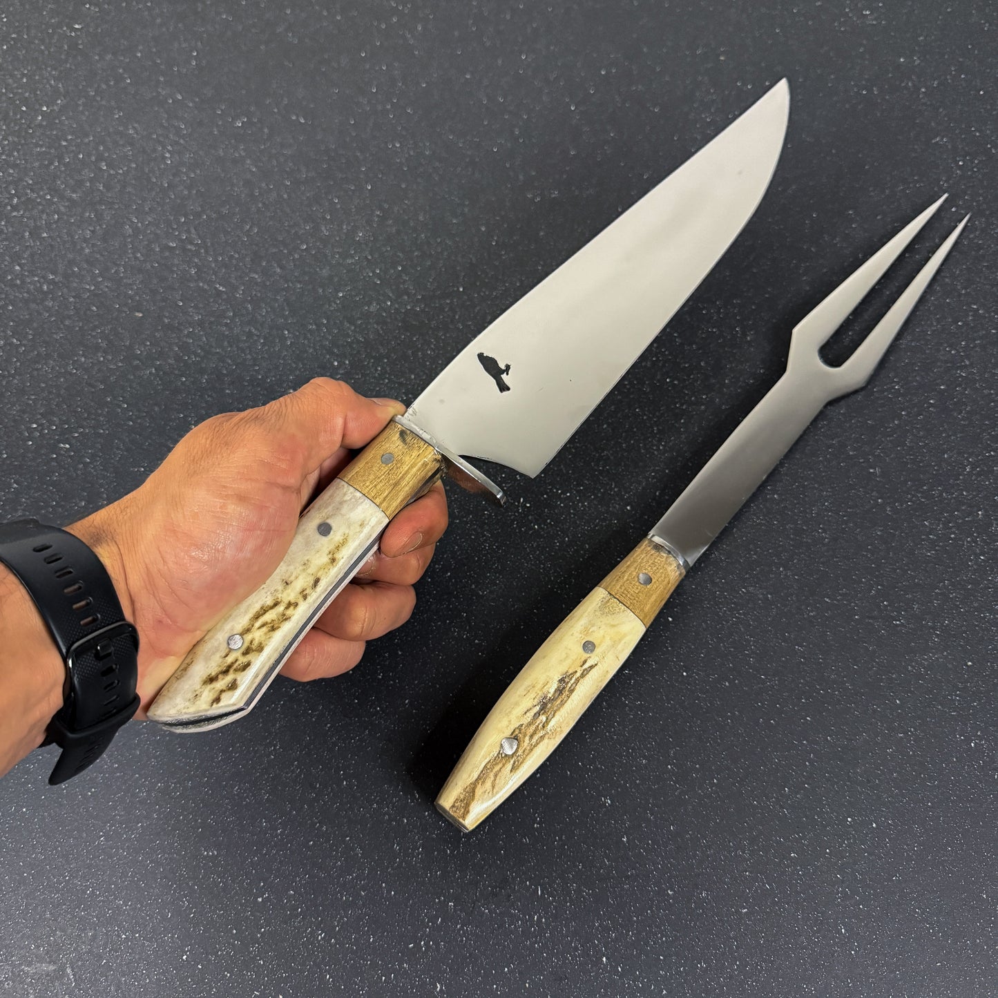 Conjunto Parrillero "Tucúquere" - Cuchillo 36cm + Pincho
