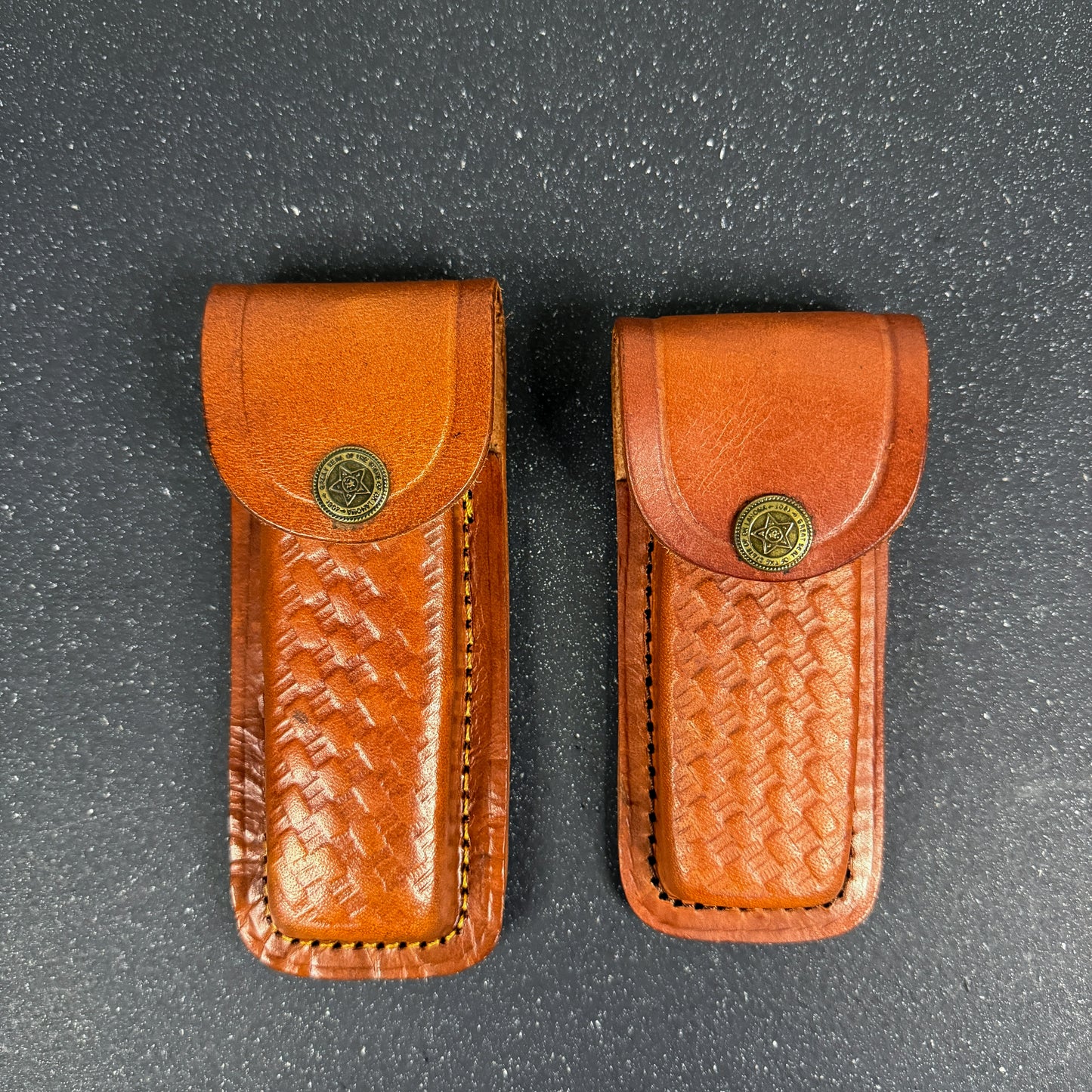 Pack 2 Navajas Acero Damasco "Petrohue" 20cm y "Puelo" 16.5cm