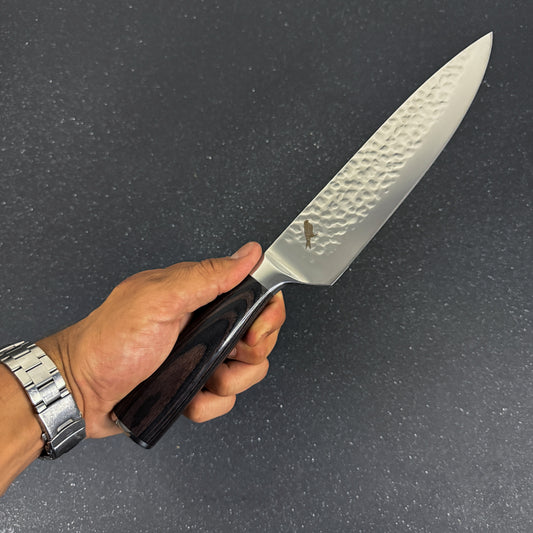 Vista de detalle del Cuchillo Parrillero de Acero Inoxidable 33cm "Condor"