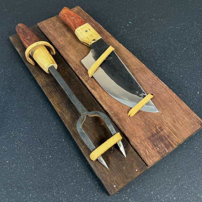 Conjunto Parrillero "Halcón" - Cuchillo 29cm + Pincho