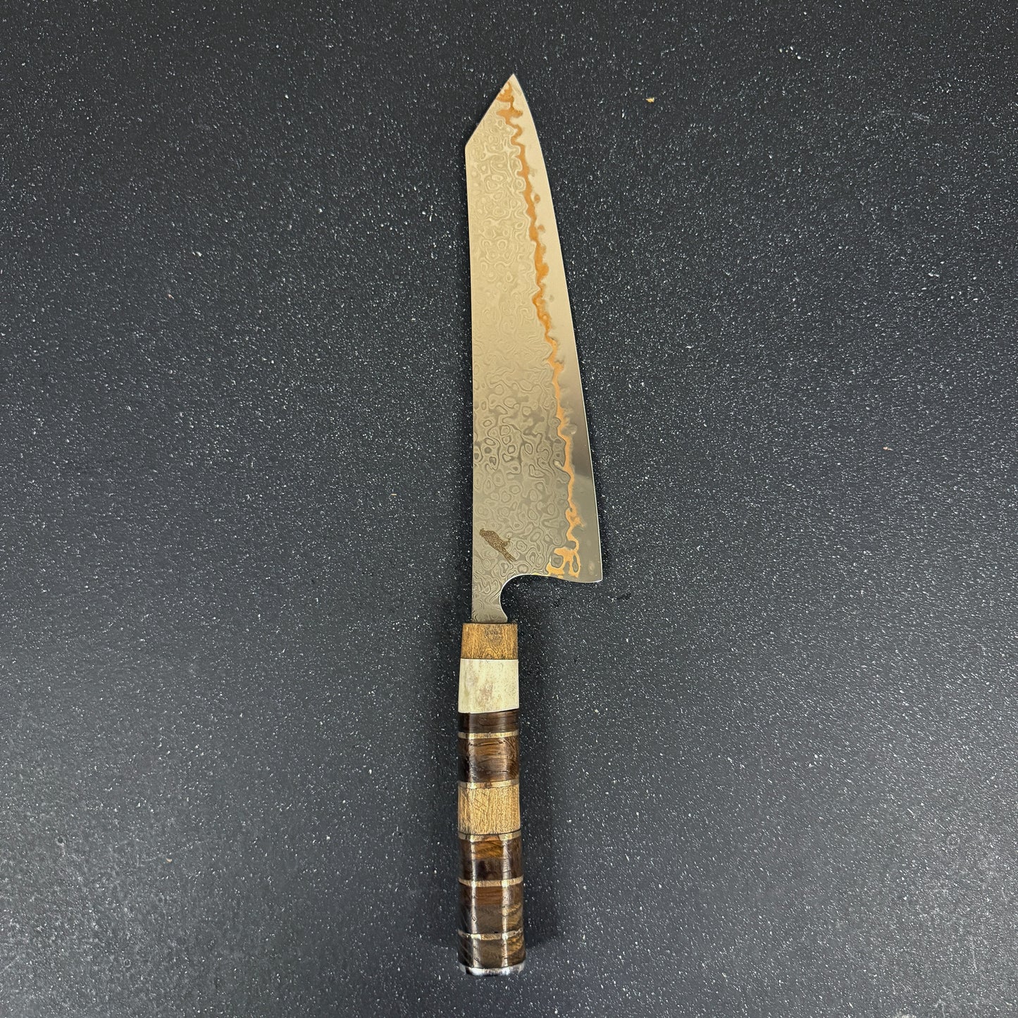 Cuchillo Kiritsuke Damasco Cobre 35cm "Kanji"