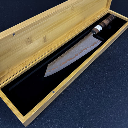 Cuchillo Kiritsuke Damasco Cobre 35cm "Kanji"