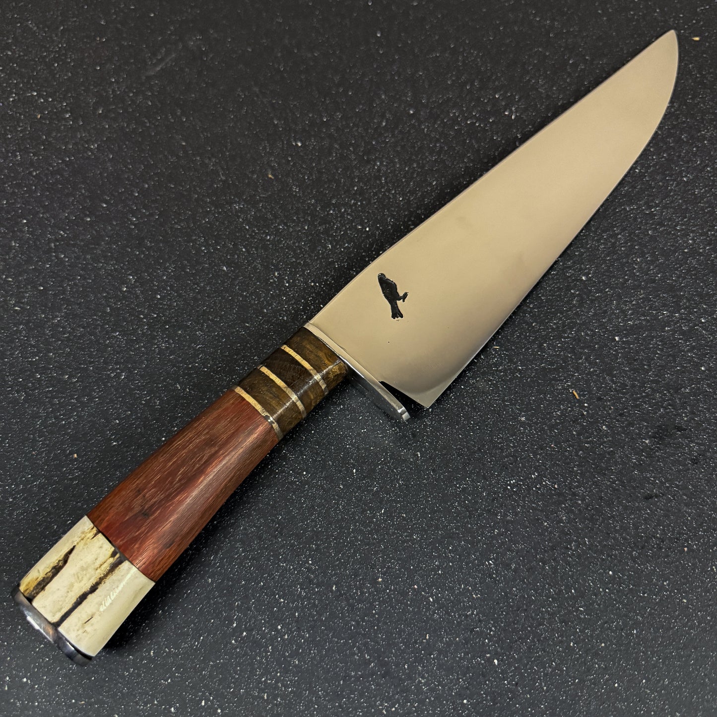 Detalle del mango del Cuchillo Parrillero 36cm "Tucúquere"
