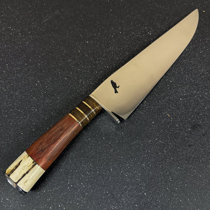 Detalle del mango del Cuchillo Parrillero 36cm "Tucúquere"