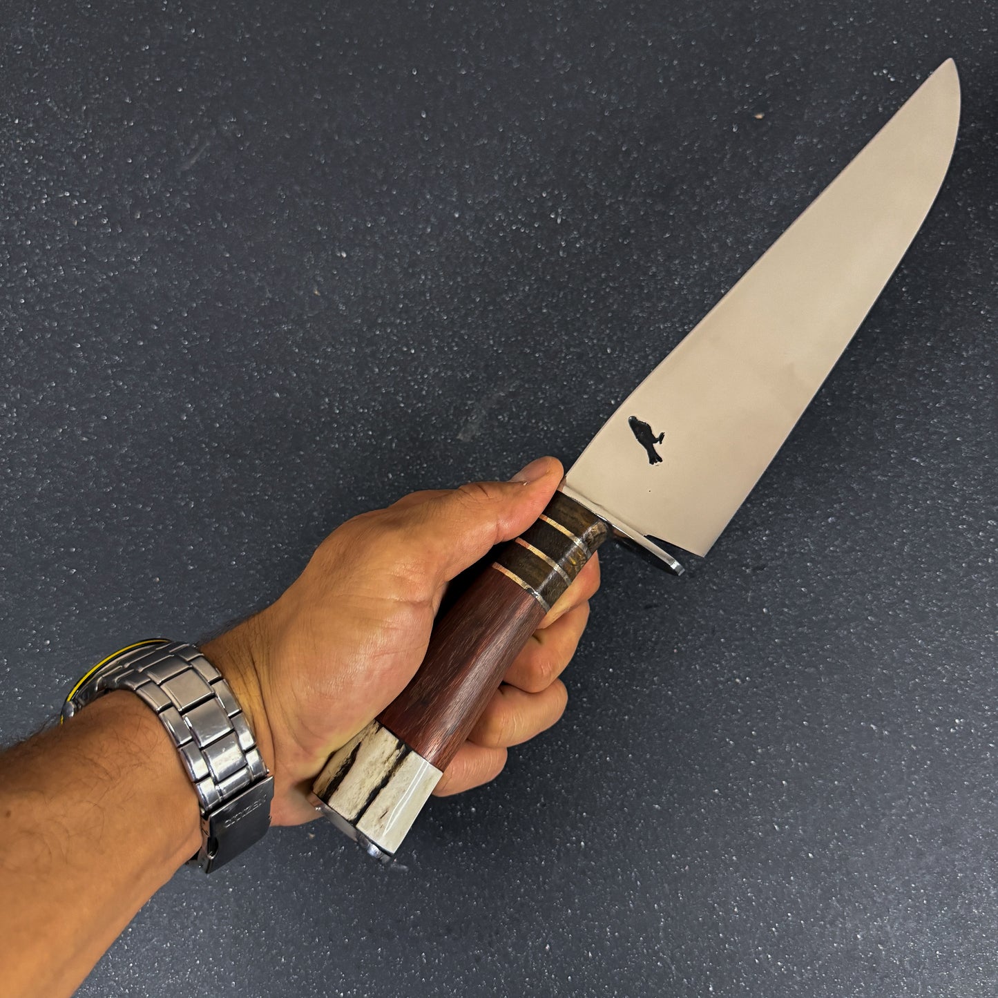 Vista de detalle del Cuchillo Parrillero 36cm "Tucúquere"