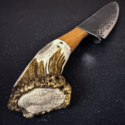 Vista superior del Cuchillo Parrillero Artesanal 43cm "Tucúquere" + Funda
