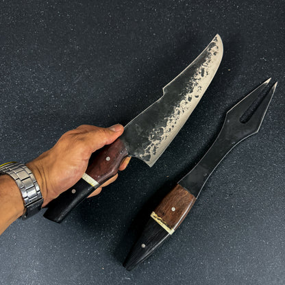 Cuchillo Parrillero 36cm "Tucúquere" + Pincho