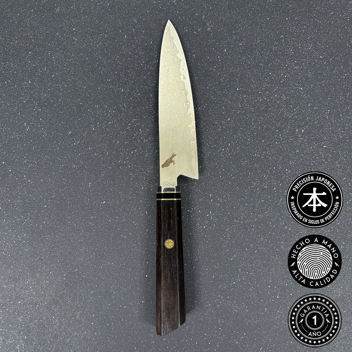 Cuchillo Puntilla Damasco 27cm "Iwa"