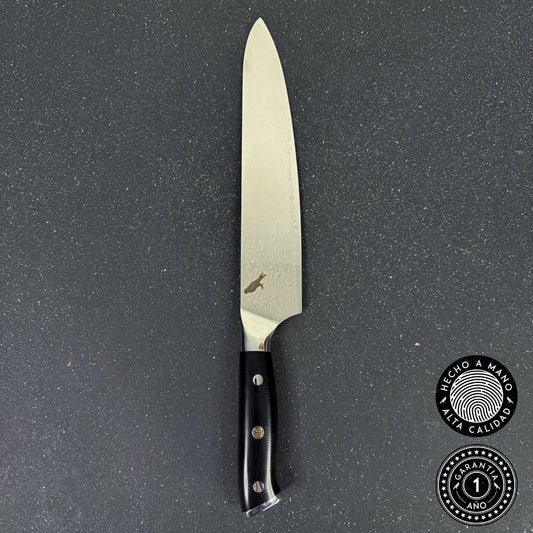 Cuchillo de Cocina/Parrilla de Acero Damasco 37cm "Mate"