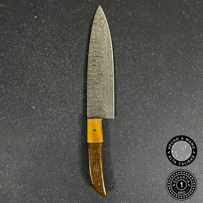 Cuchillo de Cocina de Acero Damasco 30cm "Ranco"