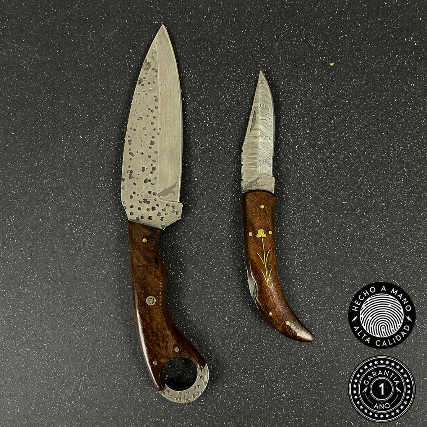Pack Cuchillo Bushcraft 28cm "Cochrane"  y Navaja Deportiva 20cm "Petrohue"