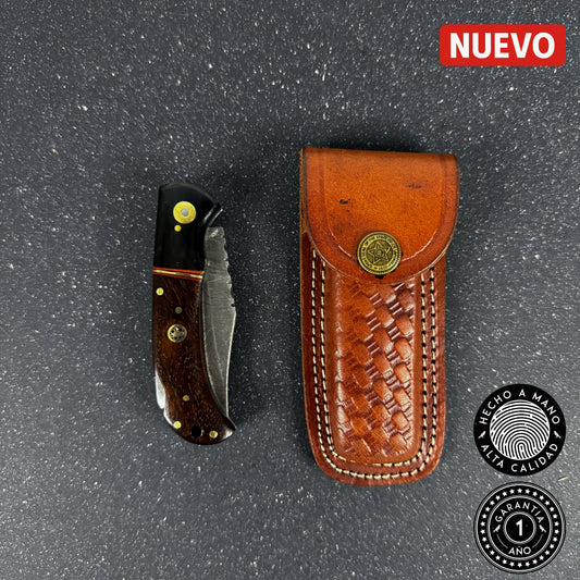 Navaja de Acero Damasco 16.5cm “Puelo“