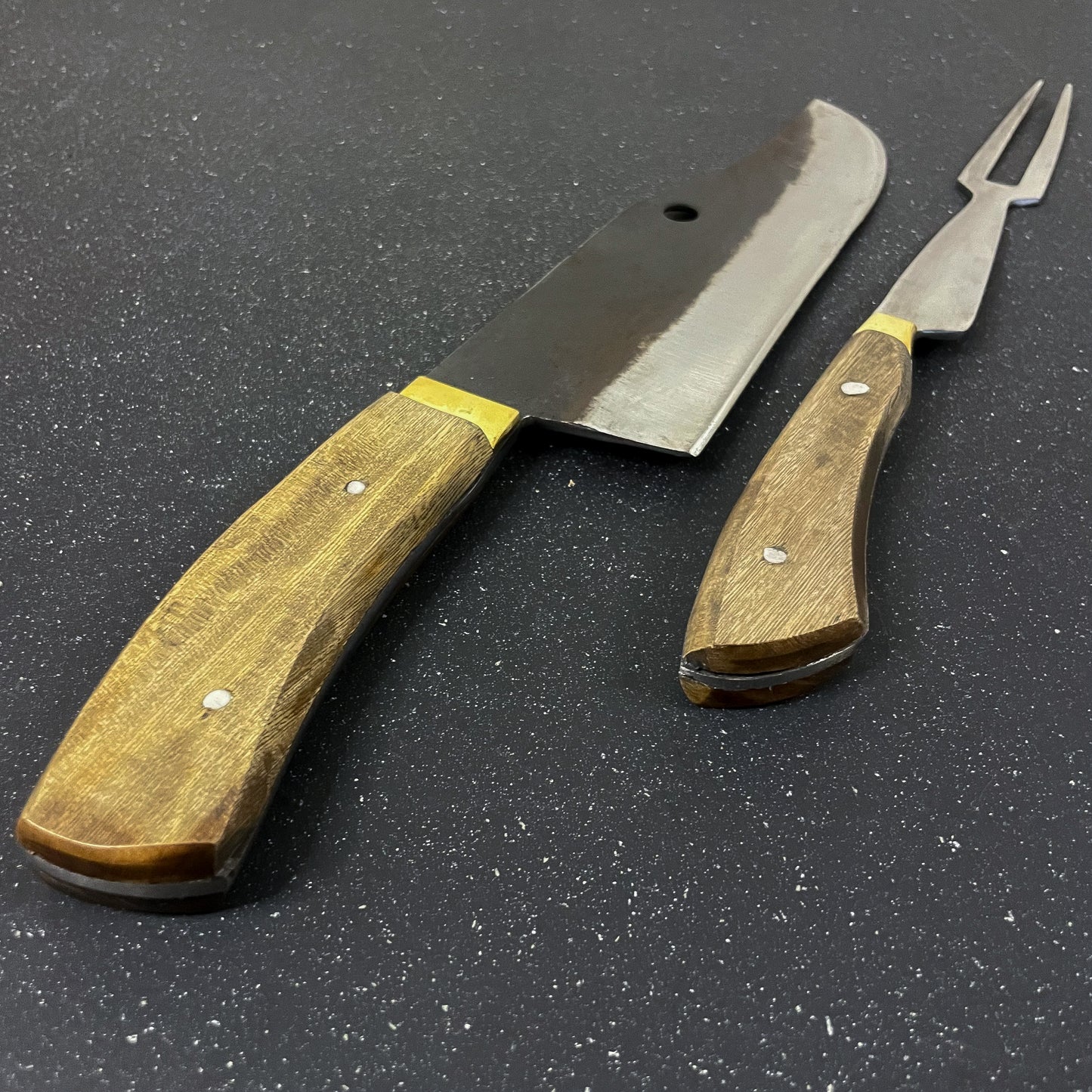 Conjunto Cuchillo Bowie "Jabalí" 36cm + Pincho