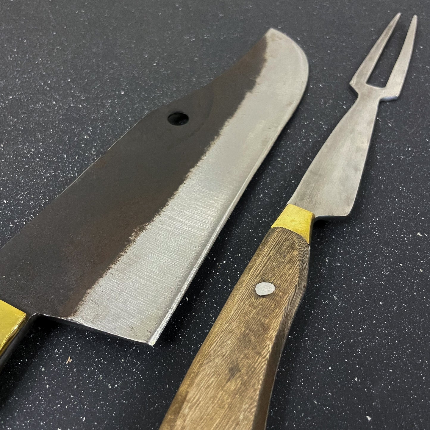 Conjunto Cuchillo Bowie "Jabalí" 36cm + Pincho