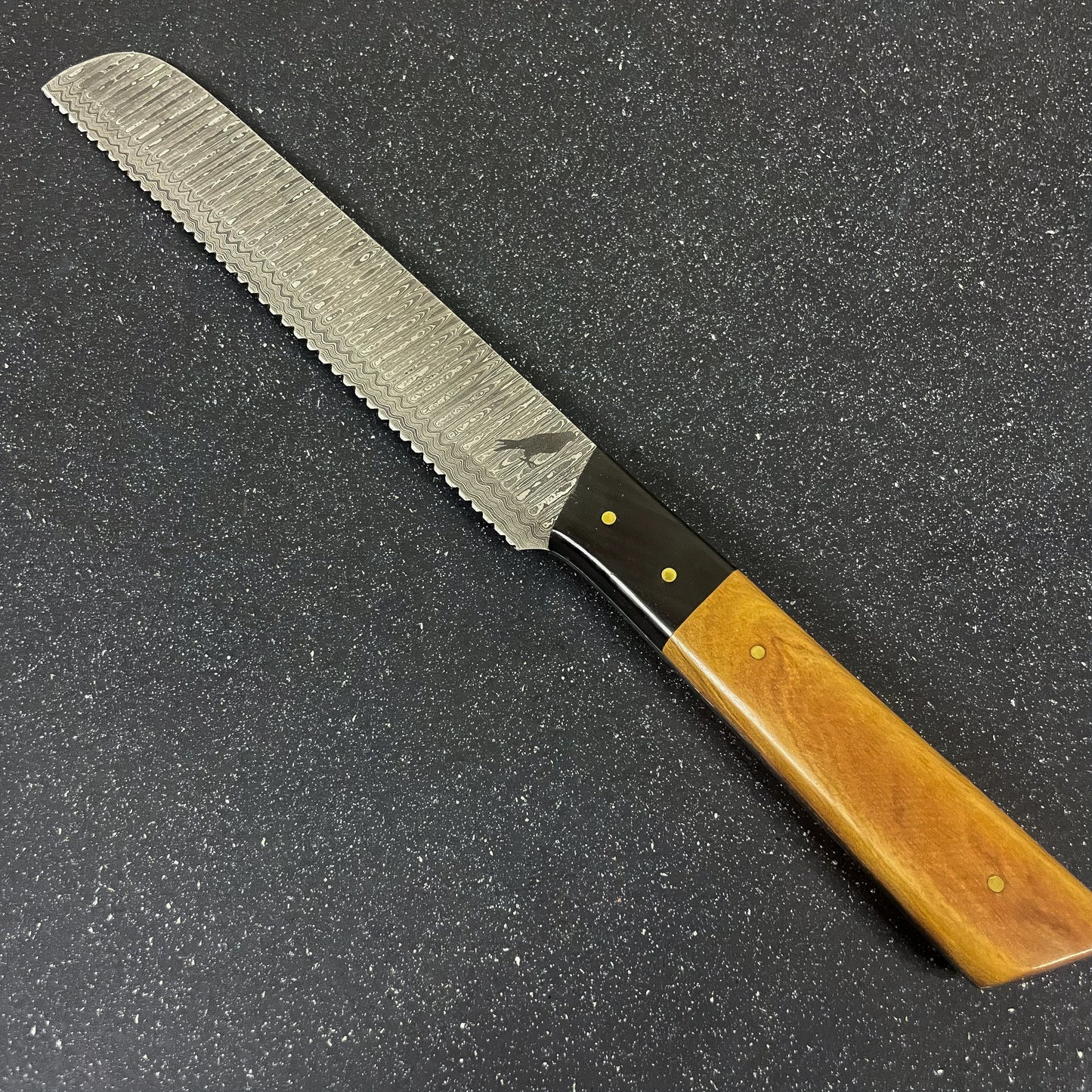 set de 5 cuchillos de cocina de acero damasco