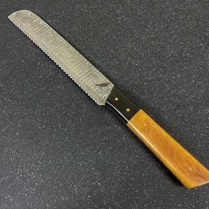 set de 5 cuchillos de cocina de acero damasco