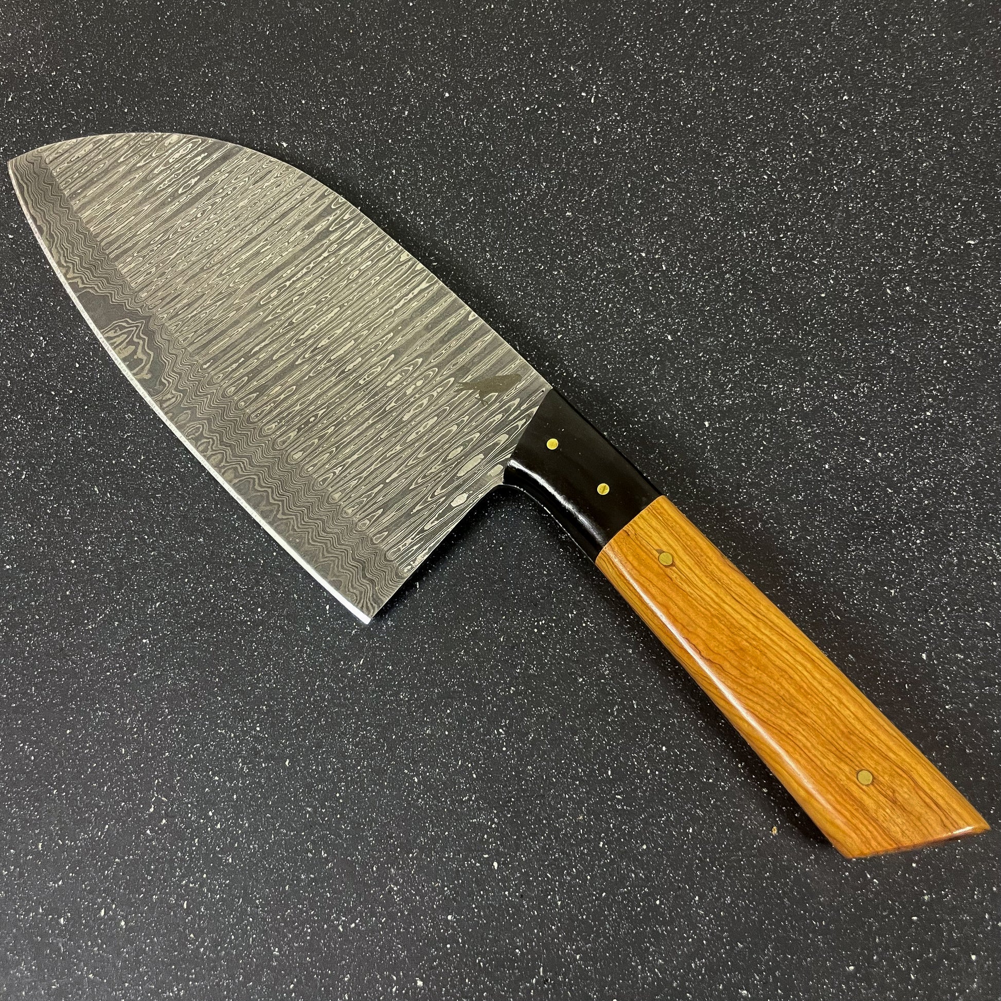 set de 5 cuchillos de cocina de acero damasco