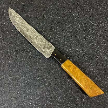 set de 5 cuchillos de cocina de acero damasco