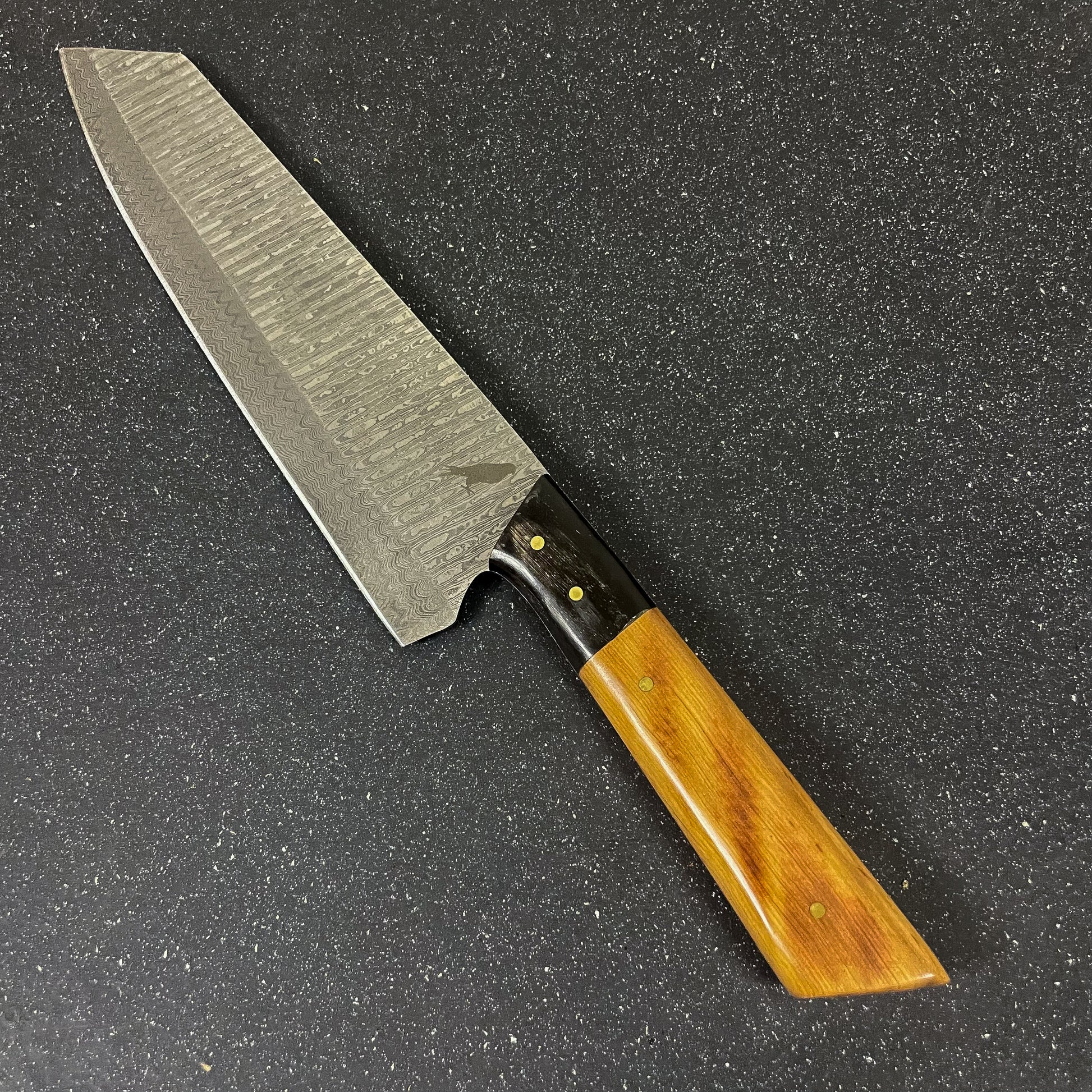 set de 5 cuchillos de cocina de acero damasco