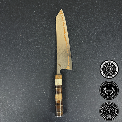 Cuchillo Kiritsuke Damasco Cobre 35cm "Kanji"