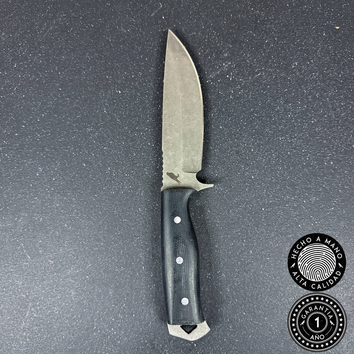 Cuchillo Bushcraft Deportivo Baker 25cm en acero D2 con empuñadura de micarta - Rauka