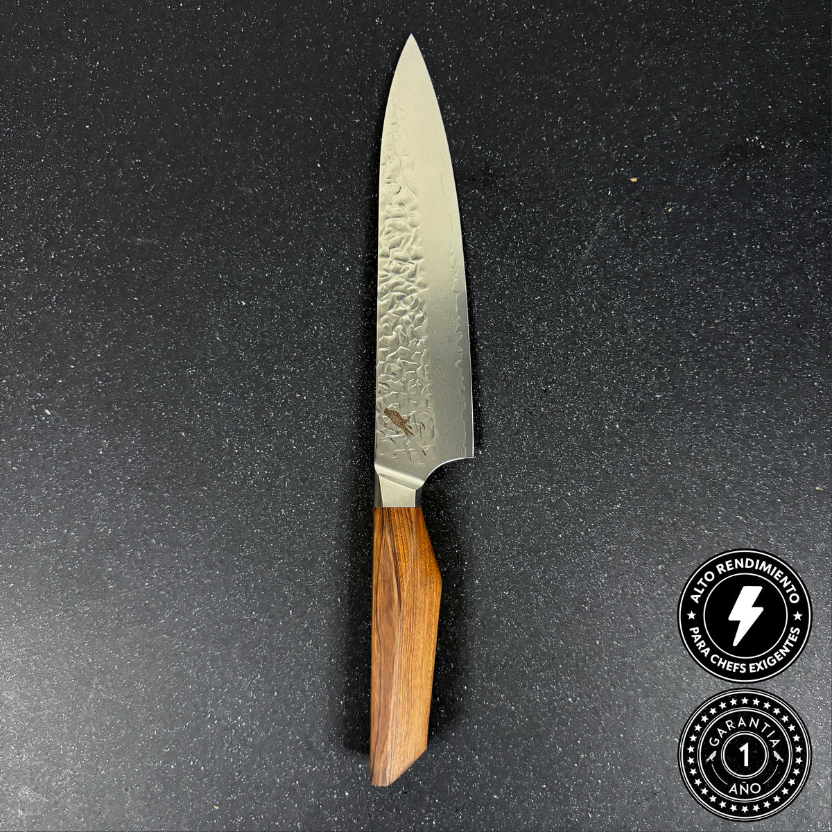 Cuchillo de Cocina Chef de Acero Damasco 34,5 cm Caleuche Rauka