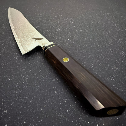 Componentes de cuchillo de chef de acero damasco 35 cm Taku Rauka