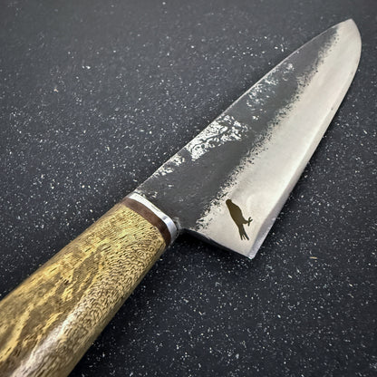 Detalle del mango de cuchillo de cocina 28 cm Jilguero Rauka